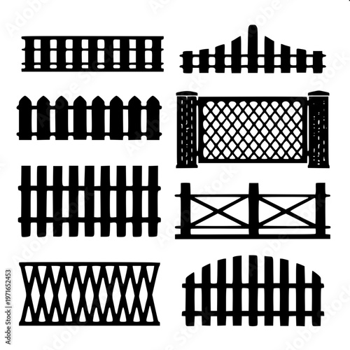 “Balcony fence silhouette with traditional balustrade design, bold black shape, minimalistic vector art, centered composition”