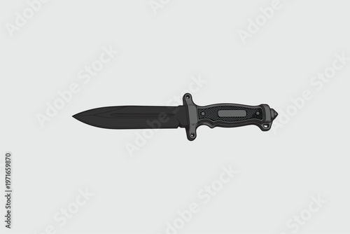 Survival knife illustration image vector template