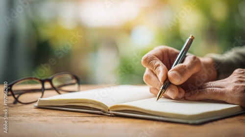 Writing in a Weekly Planner