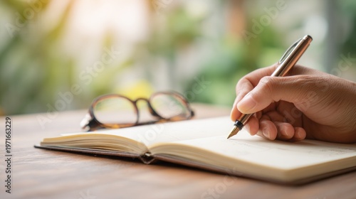 Writing in a Weekly Planner