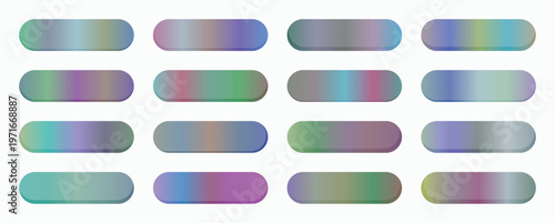 A collection of gradient bars displays a soft transition of blues, purples, and greens within an organized digital arrangement.