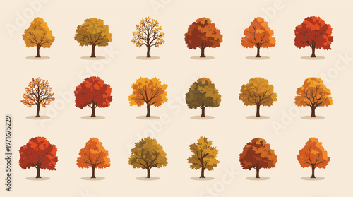 A minimalist illustration of a red tree against a soft background. Ideal for fall-themed content, representing nature, growth, or quiet contemplation.