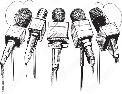 microphone on a white background