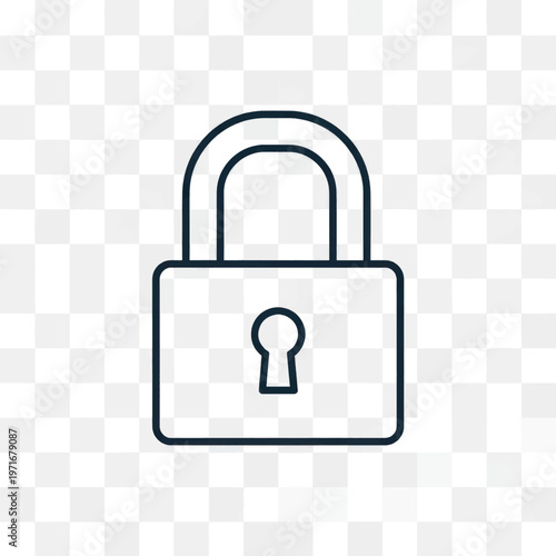 Secure padlock icon representing privacy and digital security concept.