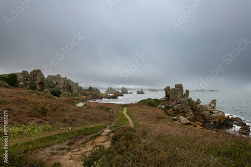 Magnifique paysage de la côte bretonne - Plougrescant Bretagne France