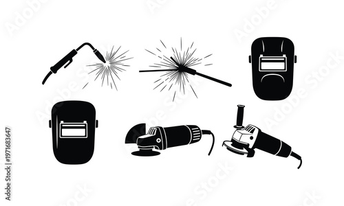 Essential tools and safety gear for welding and grinding operations