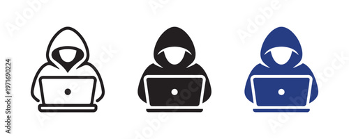Anonymous hacker vector illustration cybersecurity data privacy and digital security concepts