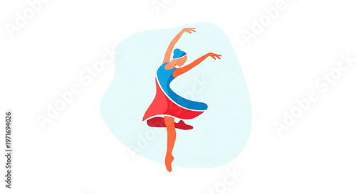 Graceful Dancer Performing Ballet Elegantly Celebrating International Dance Day with Artistic Movement