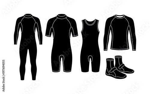 Full body wetsuit long sleeve, shorty wetsuit short sleeve, sleeveless wetsuit suit, surf rash guard shirt, neoprene surf boots