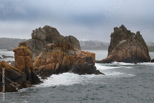 Magnifique paysage de la côte bretonne - Plougrescant Bretagne France