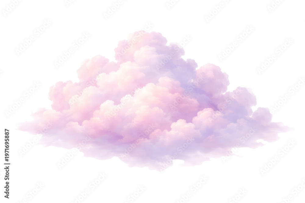 Fototapeta premium PNG Dreamy pastel cloud illustration.