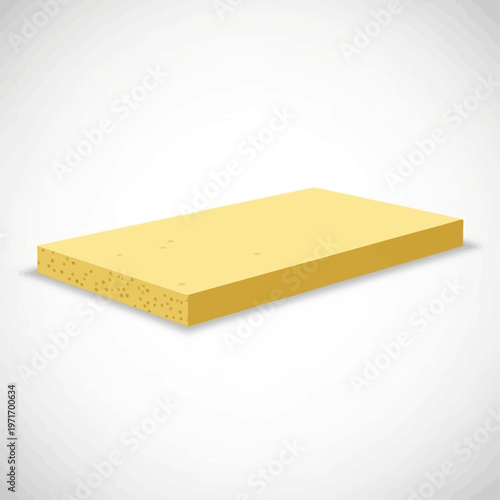Yellow Foam Block Rectangular Sponge.