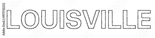 Sketch Louisville text design element