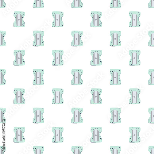 Seamless pattern of baby diapers on white background