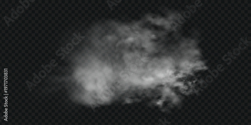 Dark asphalt road with smoke dust and speed light racing effect.