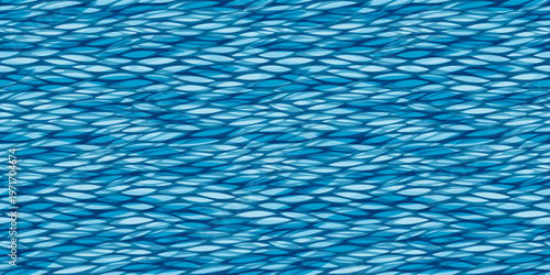 Summer wavy seamless pattern. Abstract sea waves print.