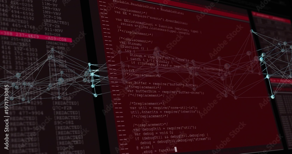 Photos Displaying central code panel showing monospaced JS source in dark workspace wit