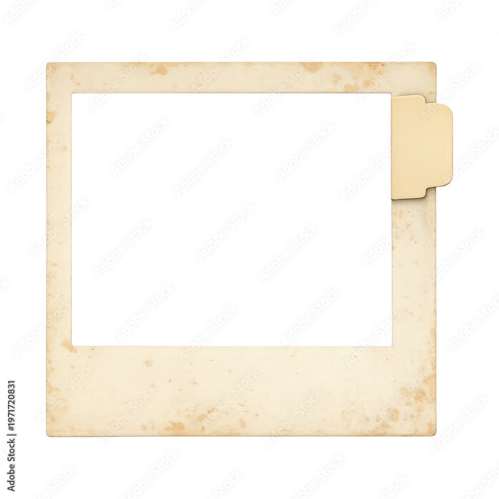 Fototapeta premium PNG Vintage paper photo frame