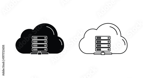 Cloud Storage Solutions: Secure Data Backup & Sync Services Vector