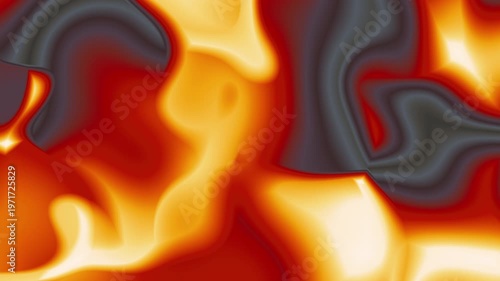 Background Animation Glowing Solar Flare Orange Red Fire Plumes Intense Thermal Heat Energy Motion