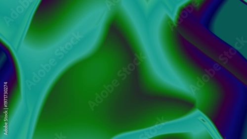 Digital Backdrop Iridescent Peacock Green Blue Spectral Fluid Swirl Vibrant Oil Slick Mirror Motion