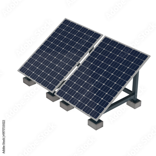 Solar Panel Power: A close-up showcases a modern solar panel system, meticulously designed to harness the power of the sun. The image evokes a sense of sustainable energy.