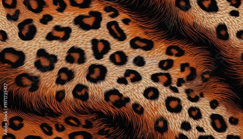seamless pattern spots on leopard skin seamless background