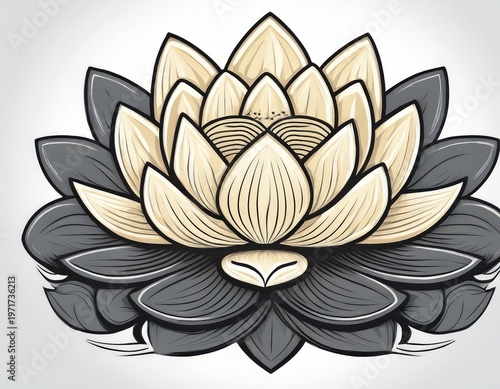 lotus flower isolated on white background