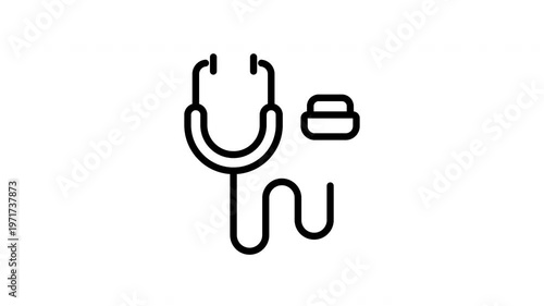 stethoscope animation icon