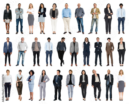 Fotografie PNG Diverse professional business team on transparent background