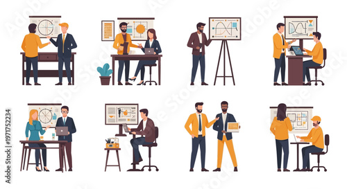 Business Meeting: Diverse Team Collaborating on Strategy with Charts and Graphs