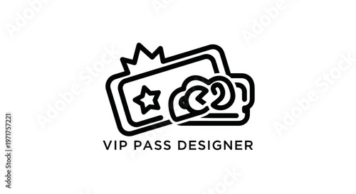 VIP Pass Design Icon