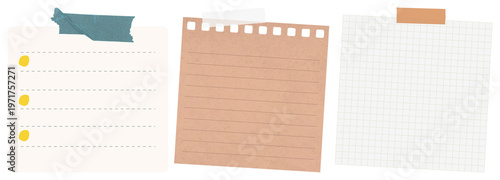 PNG Colorful paper notes collection on transparent background