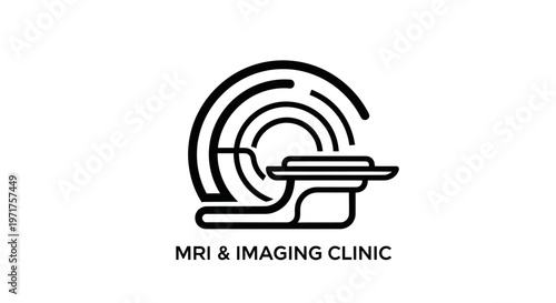 MRI Machine Icon - Medical Imaging Clinic Logo