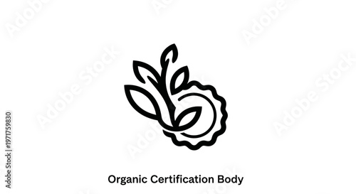 Organic Certification Body Logo - Nature Inspired Emblem for Eco Products