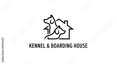 Dog Kennel and Boarding House Logo Design