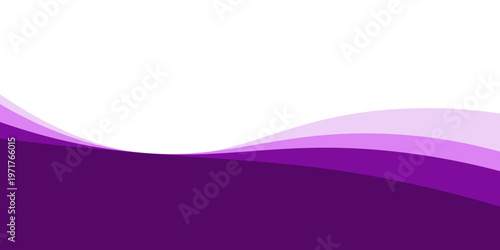 Purple wave minimalist modern background with white space for text and message. template design