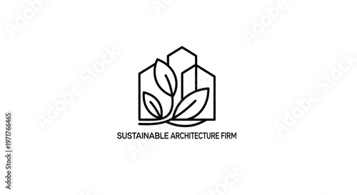 Free Download Sustainable Architecture Logo: Building with Nature, Green Design - GFXLoad