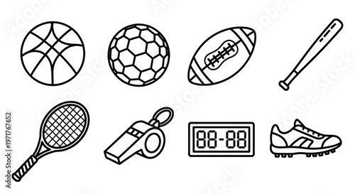 Minimalist Outline Vector Icons of Alcoholic Drinks and Bottles for Bars, Menus, and Beverage Industry