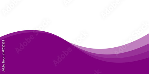 Purple abstract wave background with smooth curves and gradient layers