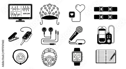 Minimalist Outline Vector Icons of Alcoholic Drinks and Bottles for Bars, Menus, and Beverage Industry