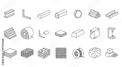 Minimalist Outline Vector Icons of Alcoholic Drinks and Bottles for Bars, Menus, and Beverage Industry