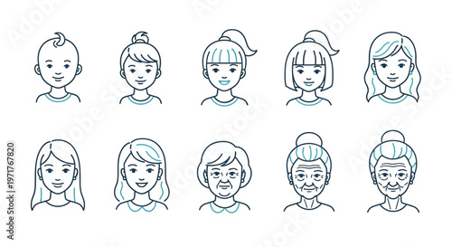 Minimalist Outline Vector Icons of Alcoholic Drinks and Bottles for Bars, Menus, and Beverage Industry