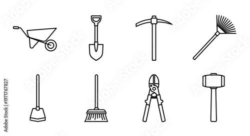 Minimalist Outline Vector Icons of Alcoholic Drinks and Bottles for Bars, Menus, and Beverage Industry