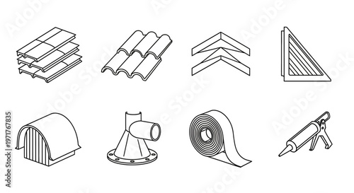 Minimalist Outline Vector Icons of Alcoholic Drinks and Bottles for Bars, Menus, and Beverage Industry