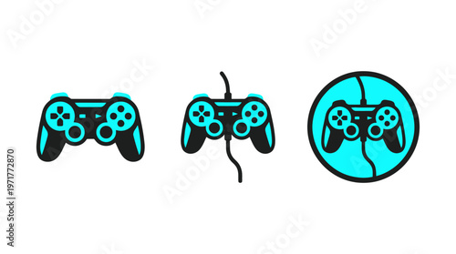Video Game Controllers - Icons and Graphics