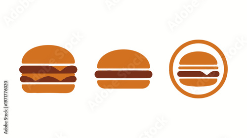Burger Icons: Classic, Simple, and Circular Styles