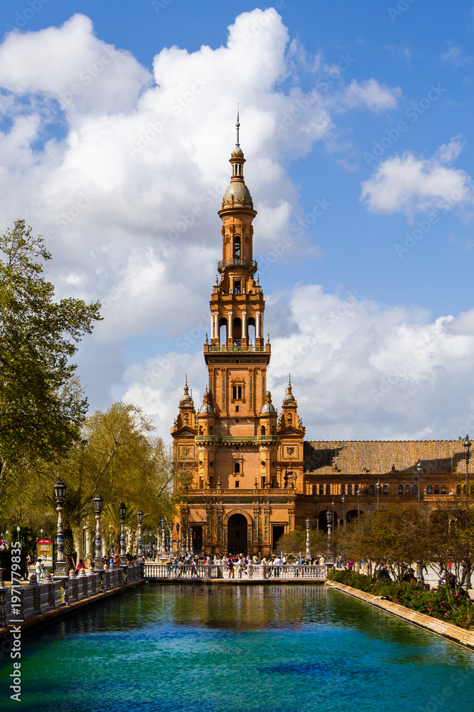 Naklejka premium plaza de españa sevilla