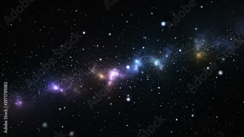 Orion Nebula Starry Night Sky.