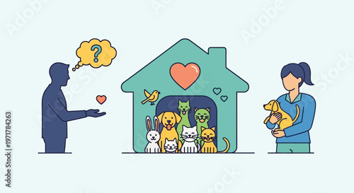 Couple Adopting Cute Little Dogs Together.